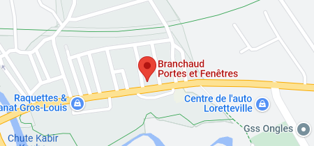 Google Map Branchaud Portes et Fenêtres